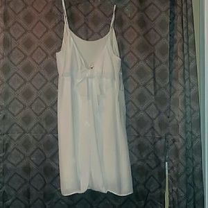 White Bow front Dress